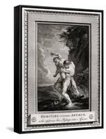 Hercules Overcomes Antaeus, Who Opposes His Passage into Africa, 1775-W Walker-Framed Stretched Canvas