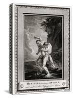 Hercules Overcomes Antaeus, Who Opposes His Passage into Africa, 1775-W Walker-Stretched Canvas