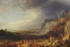 Rocky Valley with a Road, 17th Century-Hercules Seghers-Mounted Giclee Print
