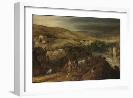 Hercules Steals the Oxen of Geryon-Joos de Momper II-Framed Art Print