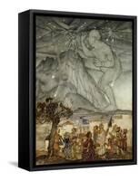 Hercules Supporting the Sky instead of Atlas-Arthur Rackham-Framed Stretched Canvas