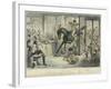 Hercules Takes a Draper's Shop-John Leech-Framed Giclee Print