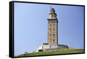 Hercules Tower, Oldest Roman Lighthouse in Use Todaya Corun±A, Galicia, Spain, Europe-Matt Frost-Framed Stretched Canvas