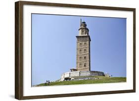 Hercules Tower, Oldest Roman Lighthouse in Use Todaya Corun±A, Galicia, Spain, Europe-Matt Frost-Framed Photographic Print