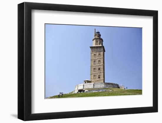 Hercules Tower, Oldest Roman Lighthouse in Use Todaya Corun±A, Galicia, Spain, Europe-Matt Frost-Framed Photographic Print