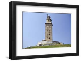 Hercules Tower, Oldest Roman Lighthouse in Use Todaya Corun±A, Galicia, Spain, Europe-Matt Frost-Framed Photographic Print