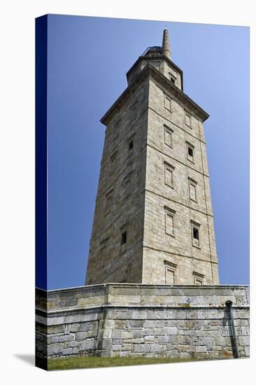 Hercules Tower, Oldest Roman Lighthouse in Use Todaya Coruna, Galicia, Spain, Europe-Matt Frost-Stretched Canvas