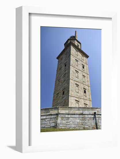 Hercules Tower, Oldest Roman Lighthouse in Use Todaya Coruna, Galicia, Spain, Europe-Matt Frost-Framed Photographic Print