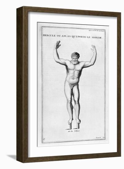 Hercules Who Carries the World, 1757-Bernard De Montfaucon-Framed Giclee Print