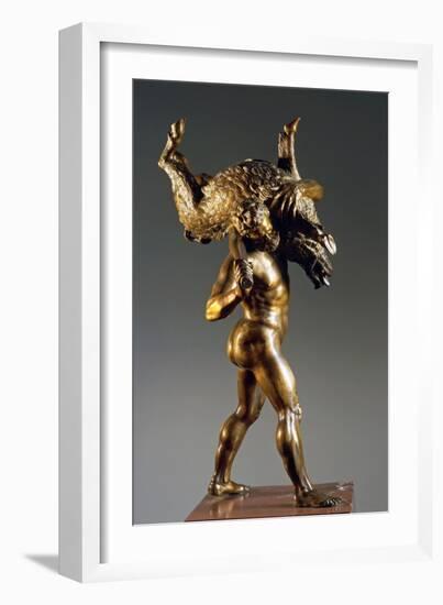 Hercules with Erymanthus Boar-Giambologna-Framed Giclee Print