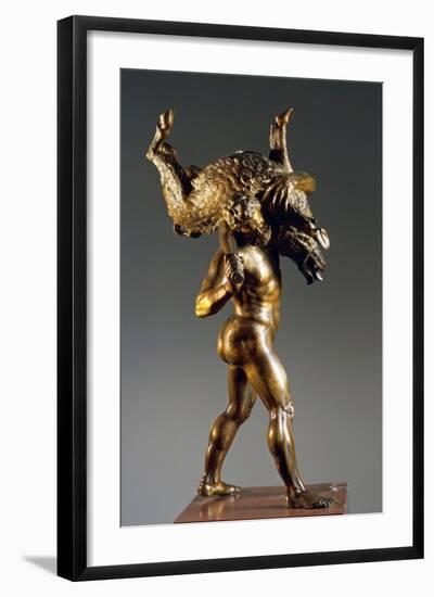 Hercules with Erymanthus Boar-Giambologna-Framed Giclee Print