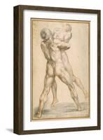 Hercules Wrestling with Antaeus-Guiseppe Cesari-Framed Giclee Print