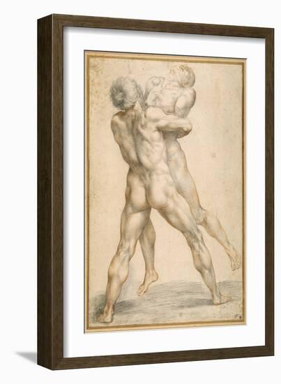 Hercules Wrestling with Antaeus-Guiseppe Cesari-Framed Giclee Print