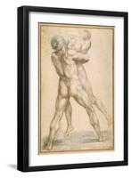 Hercules Wrestling with Antaeus-Guiseppe Cesari-Framed Giclee Print