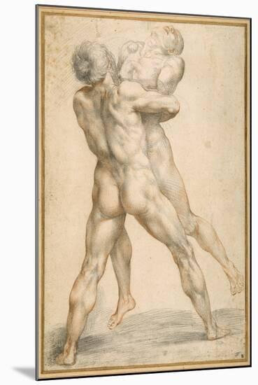 Hercules Wrestling with Antaeus-Guiseppe Cesari-Mounted Giclee Print