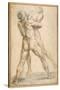 Hercules Wrestling with Antaeus-Guiseppe Cesari-Stretched Canvas