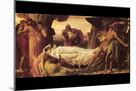 Hercules Wrestling with Death for the Body of Alcestis-Frederick Leighton-Mounted Art Print