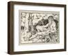 Herd-Boy Binds the Injured Foot of a Friendly Giant-Henry Justice Ford-Framed Photographic Print