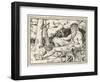 Herd-Boy Binds the Injured Foot of a Friendly Giant-Henry Justice Ford-Framed Photographic Print