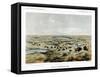 Herd of Bison Near Lake Jessie, North Dakota, USA, 1856-John Mix Stanley-Framed Stretched Canvas