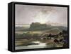 Herd of Bison on the Upper Missouri-Karl Bodmer-Framed Stretched Canvas