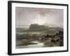 Herd of Bison on the Upper Missouri-Karl Bodmer-Framed Giclee Print