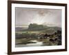 Herd of Bison on the Upper Missouri-Karl Bodmer-Framed Giclee Print