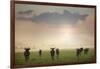 Herd of Blue Wildebeest in Pilanesberg National Park-Jon Hicks-Framed Photographic Print