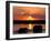 Herd of Elephants, Chobe River at Sunset, Chobe National Park, Botswana-Paul Souders-Framed Premium Photographic Print