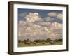 Herd of Elephants, Etosha National Park, Namibia-Walter Bibikow-Framed Premium Photographic Print