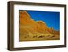 Herd of Horses Running along the Red Rock Hills of the Big Horn Mountains-Terry Eggers-Framed Photographic Print
