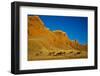 Herd of Horses Running along the Red Rock Hills of the Big Horn Mountains-Terry Eggers-Framed Photographic Print