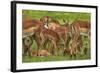 Herd of Impala, by Chobe River, Chobe NP, Kasane, Botswana, Africa-David Wall-Framed Photographic Print