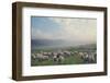 Herd Of Sheep On Beautiful Mountain Meadow-conrado-Framed Photographic Print