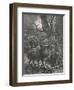 Herd of Wild Boar Wander Through the Woods-Specht-Framed Premium Photographic Print