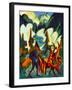 Herder and Goats in the Morning-Ernst Ludwig Kirchner-Framed Collectable Print