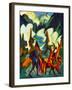 Herder and Goats in the Morning-Ernst Ludwig Kirchner-Framed Collectable Print