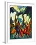 Herder and Goats in the Morning-Ernst Ludwig Kirchner-Framed Collectable Print