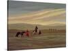 Herding Camel Train, Inner Mongolia-Vincent Haddelsey-Stretched Canvas