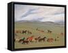 Herding Horses, Inner Mongolia-Vincent Haddelsey-Framed Stretched Canvas