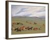 Herding Horses, Inner Mongolia-Vincent Haddelsey-Framed Giclee Print