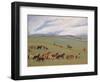 Herding Horses, Inner Mongolia-Vincent Haddelsey-Framed Giclee Print