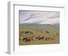 Herding Horses, Inner Mongolia-Vincent Haddelsey-Framed Giclee Print