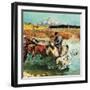 "Herding Horses", September 13, 1952-John Clymer-Framed Giclee Print