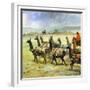 Herds of Llamas in the Andes-Ferdinando Tacconi-Framed Giclee Print