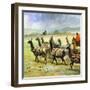 Herds of Llamas in the Andes-Ferdinando Tacconi-Framed Giclee Print