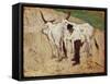 Herdsman and Cattle-Giovanni Fattori-Framed Stretched Canvas