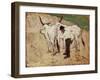 Herdsman and Cattle-Giovanni Fattori-Framed Giclee Print