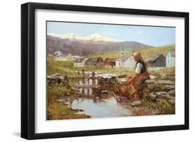 Herdsmen Huts at Macugnaga, 1895-Leonardo Bistolfi-Framed Giclee Print