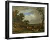 Herdsmen with their Cattle, after Paulus Potter-Paulus Potter-Framed Art Print